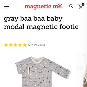 MagneticMe Modal Sheep Footie 0-3M